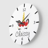 Persoonlijke Unicorn Grote Klok (Hoek)