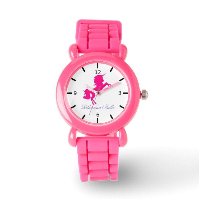 Persoonlijke Unicorn Horloge (Voorkant)
