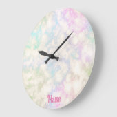 Persoonlijke Unicorn-kleuren Grote Klok (Hoek)