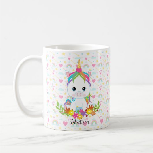 Persoonlijke Unicorn Koffiemok (Links)