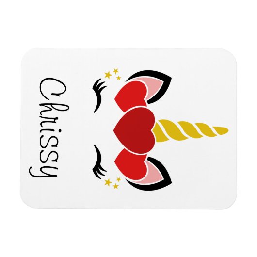 Persoonlijke Unicorn Magneet (Horizontaal)