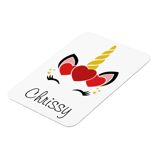 Persoonlijke Unicorn Magneet (Linkerzijde)