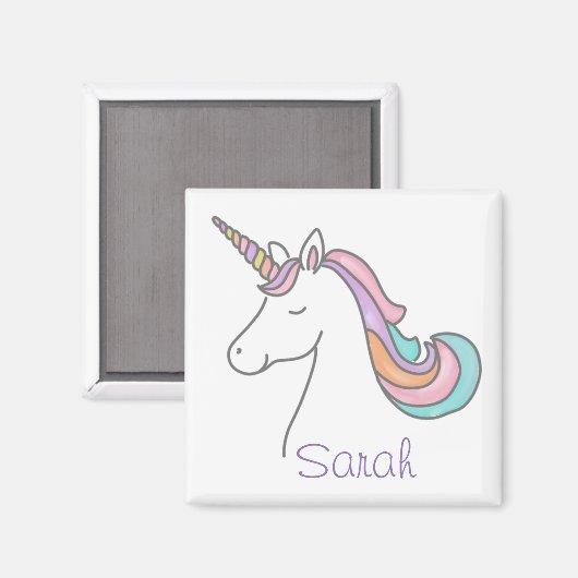 Persoonlijke Unicorn Magnet (Voorkant / Achterkant)