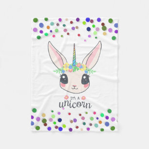 Persoonlijke Unicorn met Pony Fleece Deken