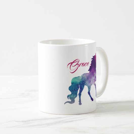 Persoonlijke Unicorn-mok | Cute Magic Kinder Mok (Voorkant rechts)