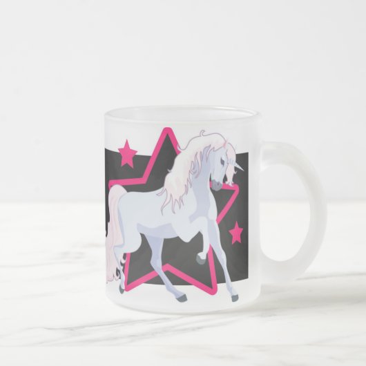 Persoonlijke Unicorn-Mok Matglas Koffiemok (Rechts)