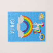 Persoonlijke Unicorn naam Puzzle Legpuzzel (Horizontaal)