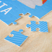 Persoonlijke Unicorn naam Puzzle Legpuzzel (Zijkant)