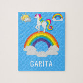 Persoonlijke Unicorn naam Puzzle Legpuzzel (Verticaal)