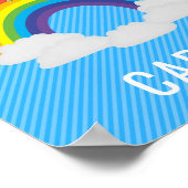 Persoonlijke Unicorn Name Poster (Hoek)