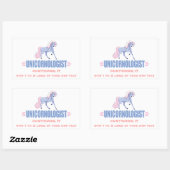 Persoonlijke Unicorn Rechthoekige Sticker (Vel)