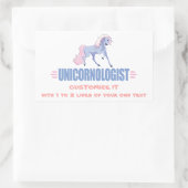 Persoonlijke Unicorn Rechthoekige Sticker (Tas)