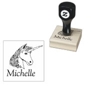 Persoonlijke Unicorn Rubberstempel (Gestempeld)
