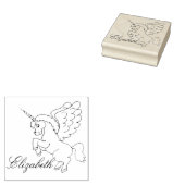Persoonlijke Unicorn Rubberstempel (Gestempeld)