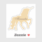 Persoonlijke Unicorn Sticker (Vel)