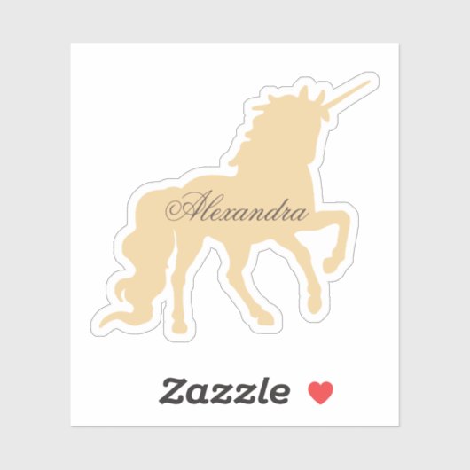 Persoonlijke Unicorn Sticker (Vel)