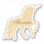 Persoonlijke Unicorn Sticker (Voorkant)