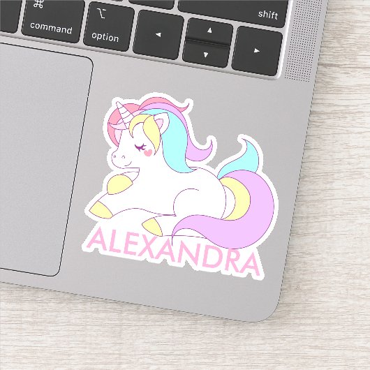 Persoonlijke Unicorn Sticker (Detail)