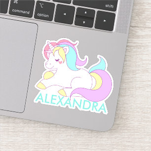 Persoonlijke Unicorn Sticker