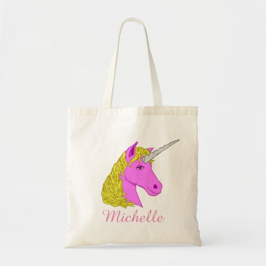 Persoonlijke Unicorn Tote Bag (Voorkant)