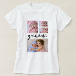 Persoonlijke unieke fotocollage t-shirt