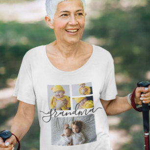 Persoonlijke unieke fotocollage t-shirt