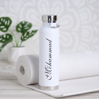 Persoonlijke unik witte youga waterfles