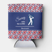 Persoonlijke UNION JACK Golf Blikjeskoeler (Voorkant)