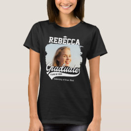 Persoonlijke Universiteit Afgestudeerde Foto Afstu T-shirt