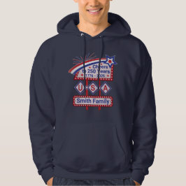 Persoonlijke USA 250–Patriottische Retro Marquee Hoodie