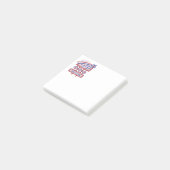 Persoonlijke USA 250–Patriottische Retro Marquee Post-it® Notes (Schuin)