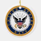 Persoonlijke USS Harry S Truman CVN 75 Keramisch Ornament (Achterkant)