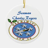 Persoonlijke USS Nimitz CVN 68 Keramisch Ornament (Voorkant)
