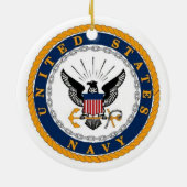 Persoonlijke USS Nimitz CVN 68 Keramisch Ornament (Achterkant)