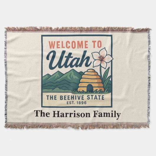 Persoonlijke Utah-werpdeken Deken (Voorkant)