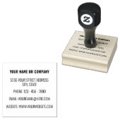 Persoonlijke Uw Naam Info Adres Rubber Stempel (Gestempeld)