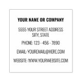 Persoonlijke Uw Naam Info Adres Rubber Stempel (Afrduk)