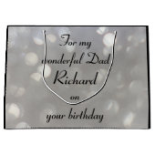 Persoonlijke vader Birthday Groot Cadeauzakje (Voorkant)
