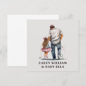 Persoonlijke vader en dochter (Voorkant / Achterkant)