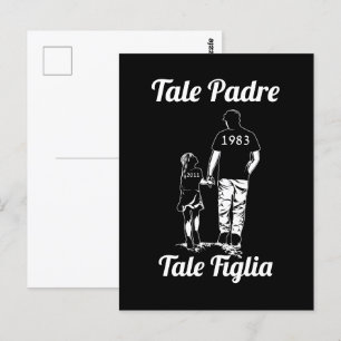 Persoonlijke Vader En Dochter Naam Vaderdag Briefkaart