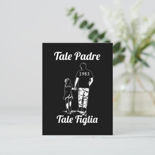 Persoonlijke Vader En Dochter Naam Vaderdag Briefkaart (Staand voorkant)