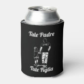 Persoonlijke vader- en dochternaamdag blikjeskoeler (Blikje Voorkant)