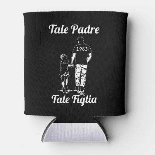 Persoonlijke vader- en dochternaamdag blikjeskoeler (Voorkant)