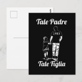 Persoonlijke vader- en dochternaamdag briefkaart (Voorkant / Achterkant)