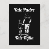 Persoonlijke vader- en dochternaamdag briefkaart (Voorkant)