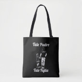 Persoonlijke vader- en dochternaamdag tote bag (Voorkant)