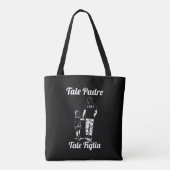 Persoonlijke vader- en dochternaamdag tote bag (Achterkant)