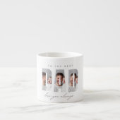 Persoonlijke Vader Foto | Beste Papa Ooit Espresso Kop (Voorkant)