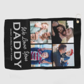 Persoonlijke vader Foto Golf Towel Golfhanddoek (Horizontaal)