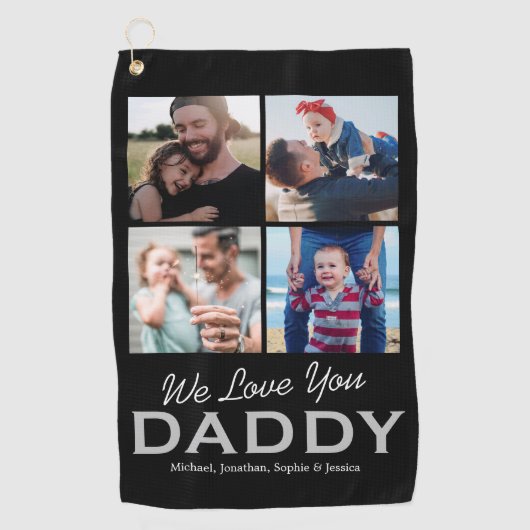 Persoonlijke vader Foto Golf Towel Golfhanddoek (Voorkant)